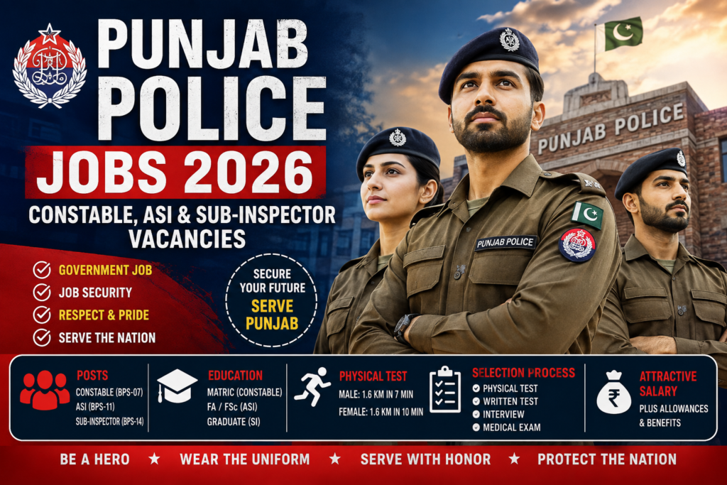 Punjab Police Jobs 2026