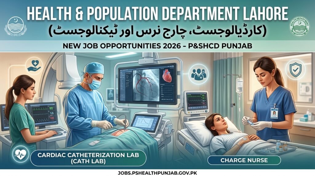 Health & Population Department Lahore Jobs 2026