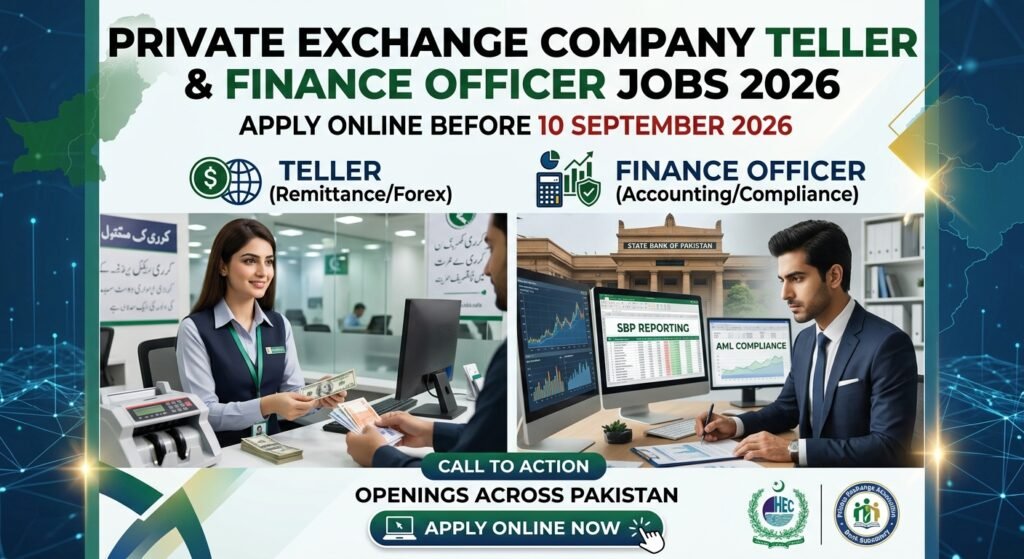 Private Exchange Company Teller & Finance Officer Jobs 2026