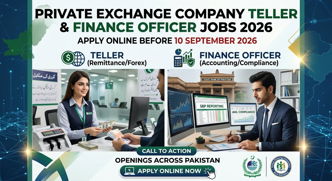 Private Exchange Company Teller & Finance Officer Jobs 2026